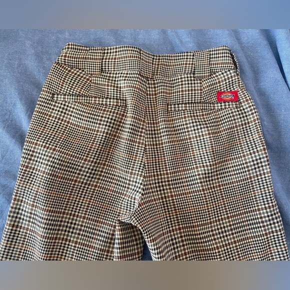 Dickies black, brown, cream coloured plaid pants - Picture 3 of 5